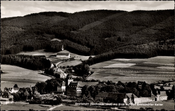 PC Grafschaft Schmallenberg im Sauerland, town view, Grafschafter Keller, Mergelsberg & Manns