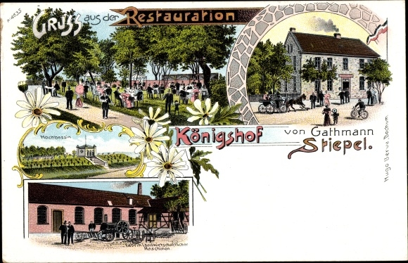 Chromo-Litho Stiepel Bochum, restoration Königshof, factory for agricultural machines, high basin
