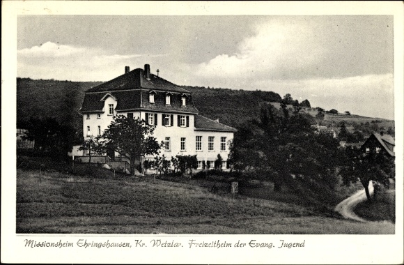 Postcard Ehringshausen in the Lahn Dill district, mission home, leisure center of the ev. Youth