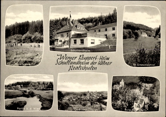 Ak Oberlahr in het Westerwald, Werner Ruppert Heim, schoolkamp voor de Keulse middelbare scholen