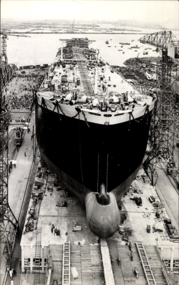Postcard steamer Neverita, shipyard, Netherlands Steamship Company