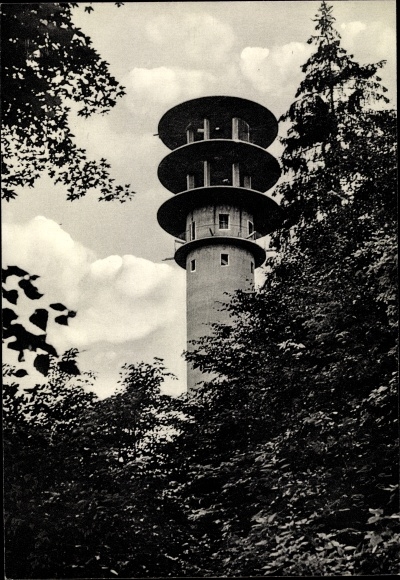 Postcard Schönwalde am Bungsberg in Ostholstein, telecommunications tower