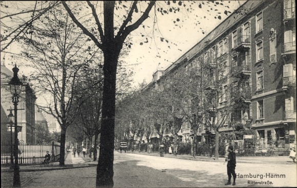 PC Hamburg Mitte Hamm, Ritterstrasse, street section, building