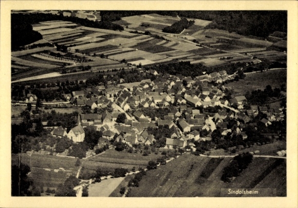 Ak Sindolsheim Rosenberg in Baden, Fliegeraufnahme