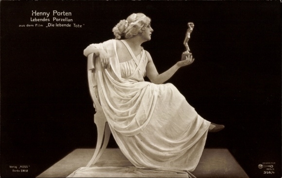 Postcard Actress Henny Porten, Living Porcelain, The Living Dead