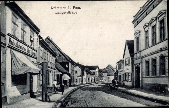 Ak Grimmen in Mecklenburg, Vorpommern, Lange-Straße