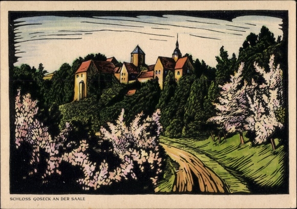 Artist PC Goseck Saxony Anhalt, Goseck Castle on the Saale