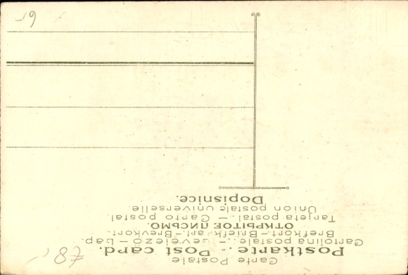 Embossed Postcard Trumpeter of Säckingen, The Proposal