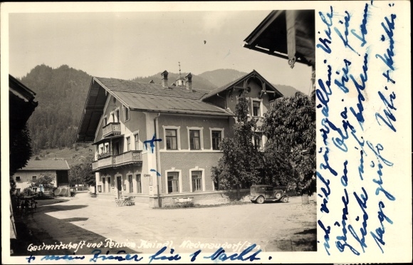 Photo Postcard Niederaudorf Oberaudorf in the district of Rosenheim Upper Bavaria, inn and pension Kaindl