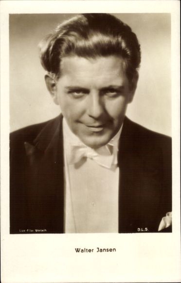 Ak-acteur Walter Jansen, portret
