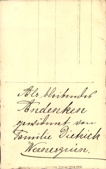 Photo Postcard Wernesgrün Steinberg in Vogtland, portrait of the Dietrich family