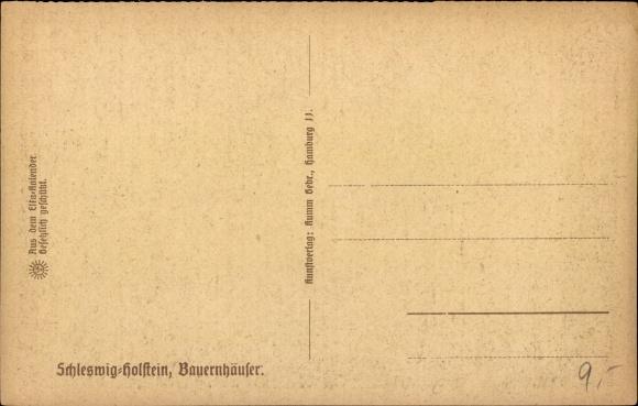 Lithography PC Schleswig Holstein, farmhouses