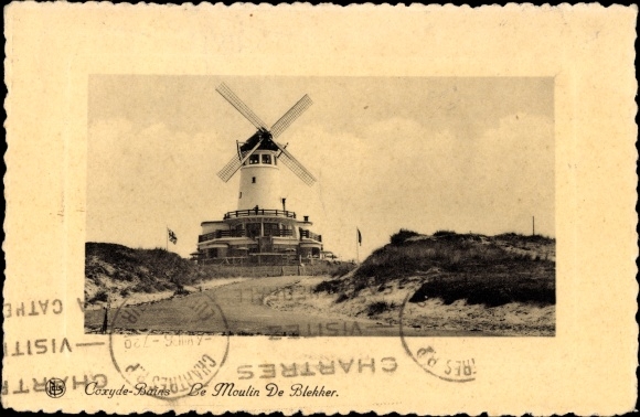 Postcard Koksijde Coxide sur Mer West Flanders, Le Moulin de Blekker