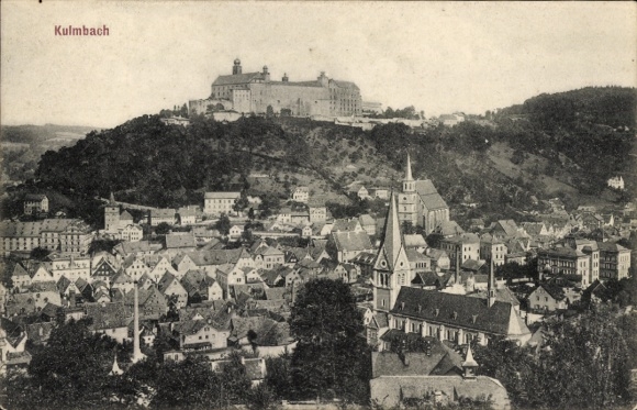 Postcard Kulmbach in Upper Franconia, general view