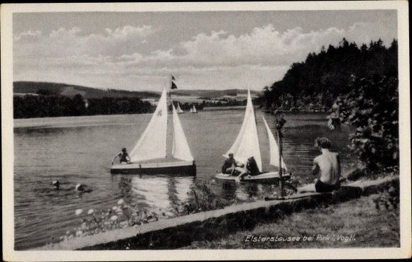 PC Pirk Oelsnitz Vogtland, Elsterstausee, sailing party