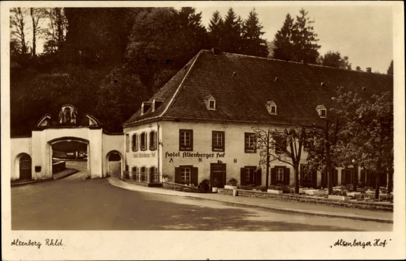 Ak Altenberg Odenthal im Rheinland, Partie an der Gaststätte Altenberger Hof, Wilhelm Wilden
