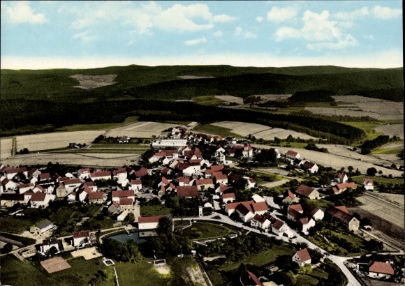 Postcard Hülsa Homberg an der Efze Hesse, town view, resort with healthy stimulating climate