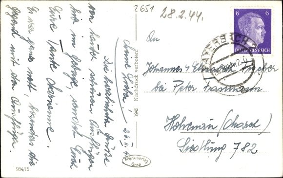 Postcard Reichenau an der Rax in Lower Austria, Höllentalbahn, electric narrow-gauge railway, Raxalpe