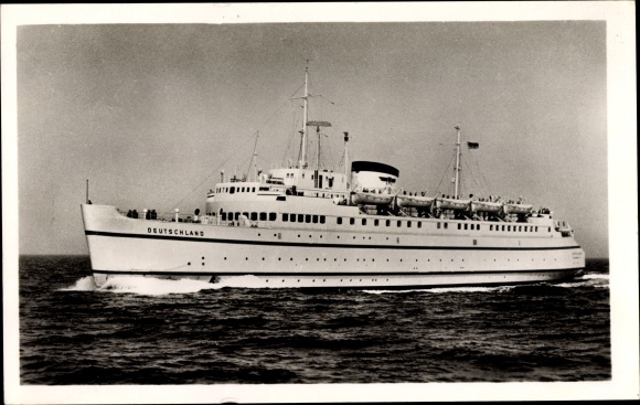 Ak Bundesbahn hoogzeeveerboot Duitsland