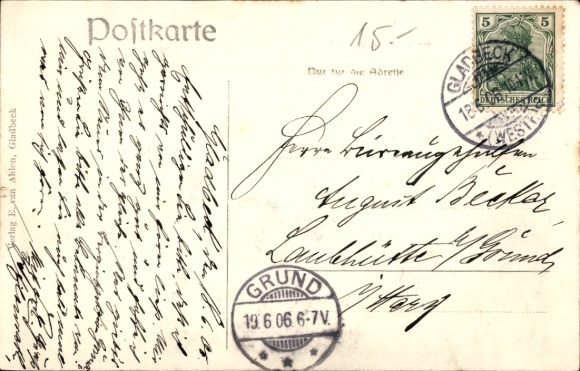 Postcard Gladbeck in the Ruhr area Westphalia, Royal Mining Inspection