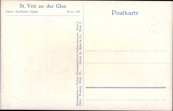Postcard Sankt Veit an der Glan Carinthia, square with fountain