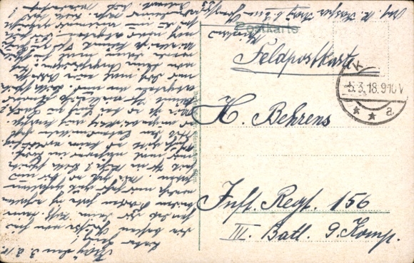 Postcard Frechen North Rhine Westphalia, war landmark, youth donation for war orphans, girls' school