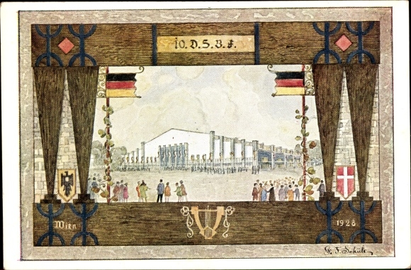 Artist PC Vienna, 10th German Singers&#39; Festival 1928, Singers&#39; Hall