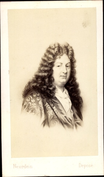 Carte de visite writer Jean Racine