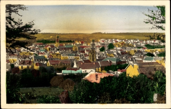 Postcard Landerneau Finistère, General view