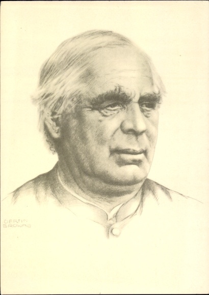 Artist Postcard Browas, portrait of Sebastian Kneipp, priest and hydrotherapist