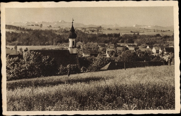 PC Wessobrunn in Upper Bavaria, total view of the village