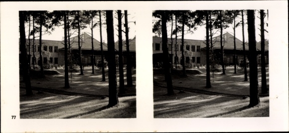 Stereo Raumbild Foto "Die NS Musterbetriebe ", III 77, Nr. 387, Daimler Benz Motoren GmbH Genshagen