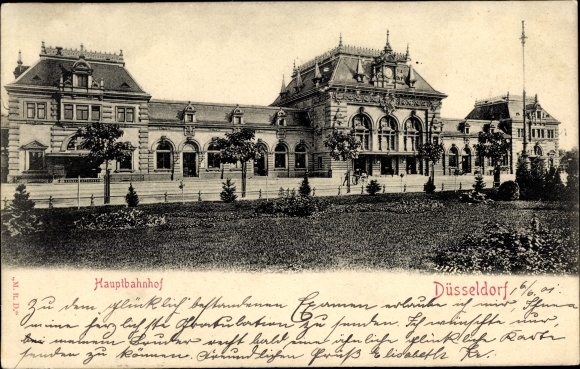Ak Düsseldorf, Hauptbahnhof