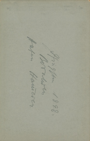 Cabinet photo Bornholm Denmark, Hammeren harbour, 1896