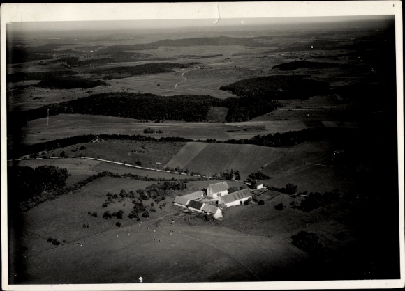 Ak Münsingen in Württemberg, Münsingen von oben