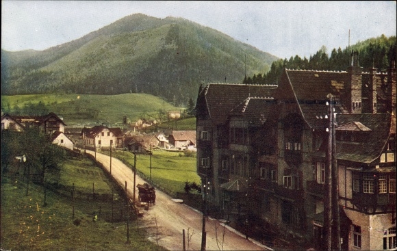 Postcard Steinhaus am Semmering Styria, partial view