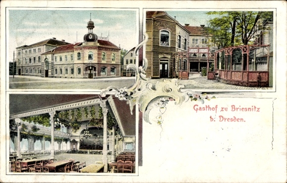 Postcard Dresden Cotta Briesnitz, Inn, interior view