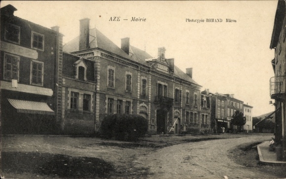 PC Azé Loir-et-Cher, Mairie, phototype ROMAND, street, building