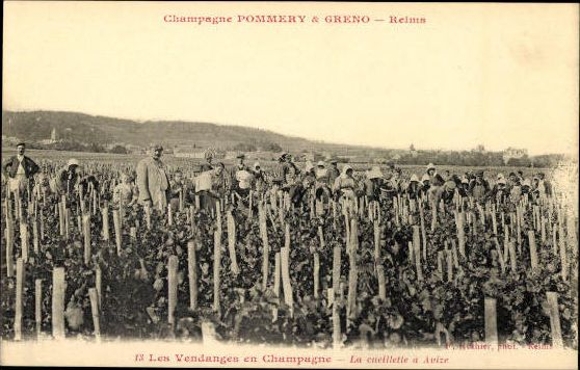 Set with 40 PCs Reims, Caves Pommery, envelope