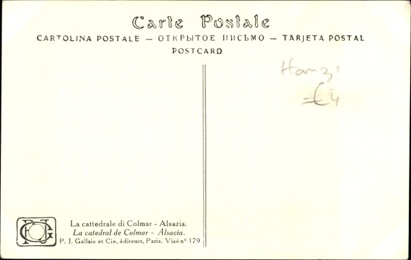Artist Postcard Waltz, Hansi, Colmar Kolmar Alsace Haut Rhin, Cathedrale