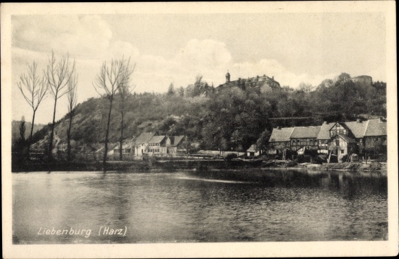 Postcard Liebenburg b. Braunlage Kr. Goslar Harz, pond