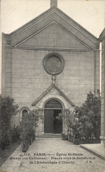 Ak Parijs XIII, kerk van St-Denis