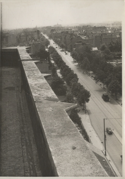 Original Fotos Berlin Tempelhof, Panorama vom Ullsteinhaus gesehen, um 1945/46, ca. 12x17 cm