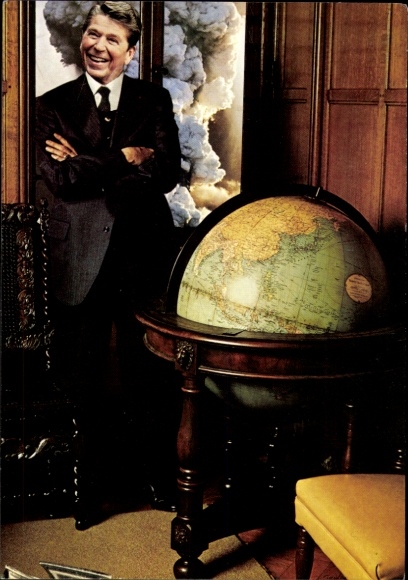 Künstler Ak v. Treskow, Irene, Ronald Reagan