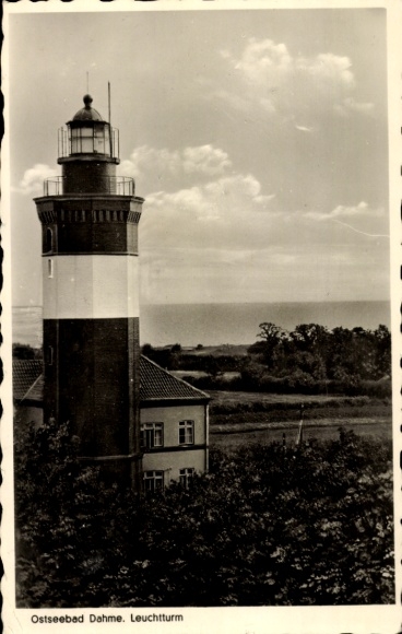 Postcard Ostseebad Dahme in Holstein, lighthouse