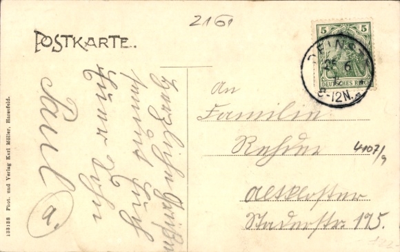 Postcard Helmste Deinste Lower Saxony, Gasthof zum Sandkrug, Forsthaus Rüstje