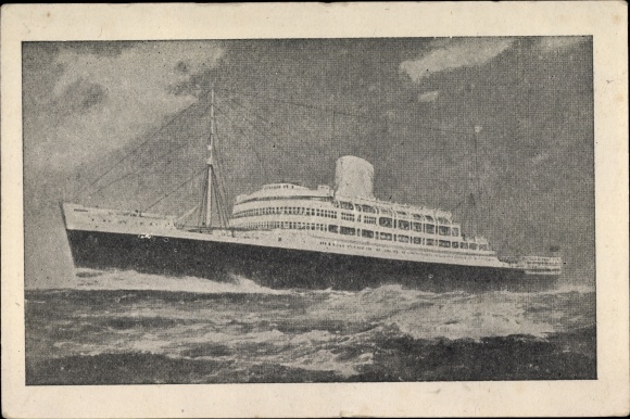Ak RML stoomboot Andes, Royal Mail Lines