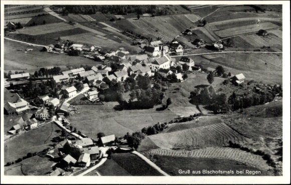 Ak Bischofsmais in Niederbayern, Fliegeraufnahme