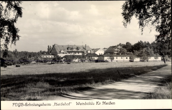 KP Weinböhla w Saksonii, widok na dom rekonwalescencji FDGB Heidehof