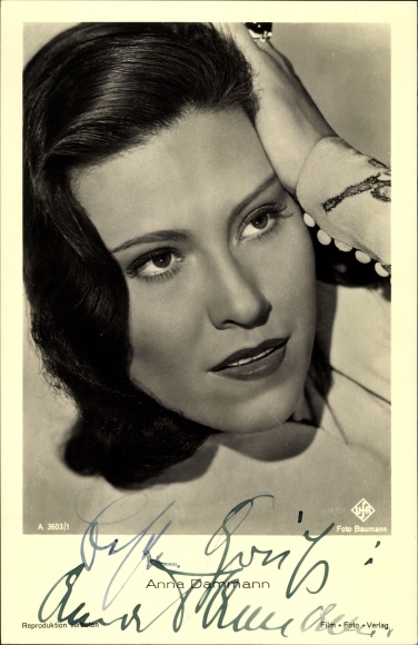 Ak Schauspielerin Anna Dammann, Portrait, Autogramm